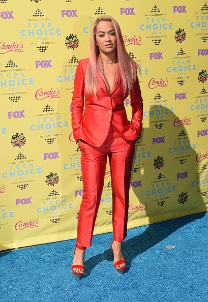Actress/singer Rita Ora attends the Teen Choice Awards 2015 at the USC Galen Center on August 16, 2015 in Los Angeles, California.
