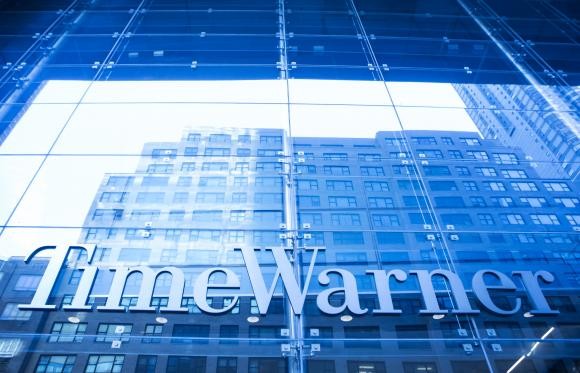 The Time Warner building in New York, December 11, 2013.
