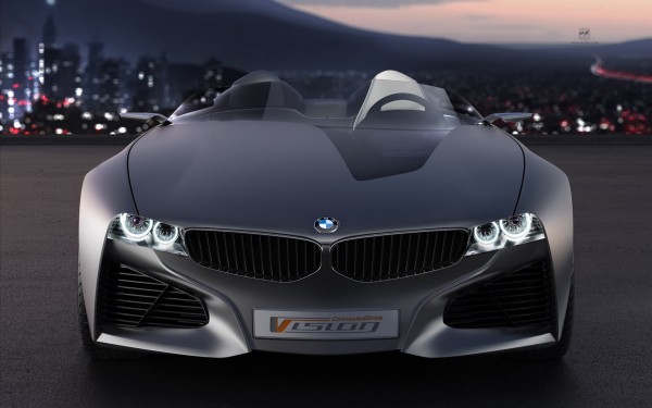 A luxury BMW