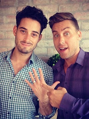 'N SYNC's Lance Bass Makes Second Proposal to Fiancé Michael Turchin, Couple Celebrates One-Year Engagement