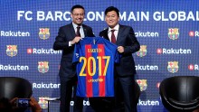 Japanese online firm Rakuten is officially a sponsor of FC Barcelona, with its logo expected to appear on the team's t-shirts next season.