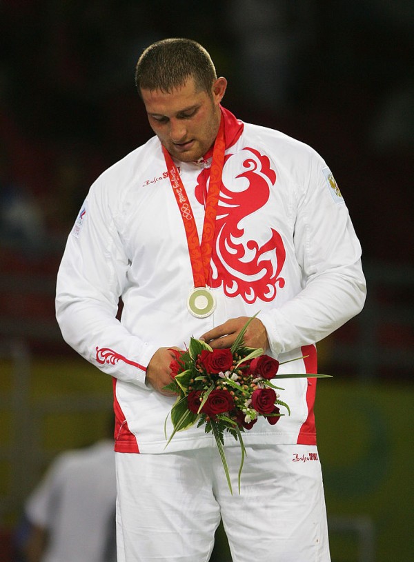 Khasan Baroev of Russia at the Beijing Olympics