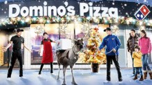 Dominos Japan to delivery pizzas... by reindeer.