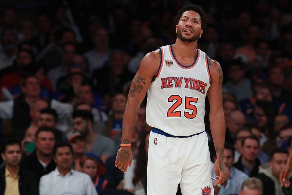 New York Knicks point guard Derrick Rose
