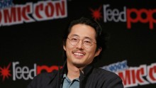 Actor Steven Yeun speaks onstage as Netflix presents Dreamworks Trollhunters during New York Comic Con at Madison Square Garden on October 8, 2016 in New York City.