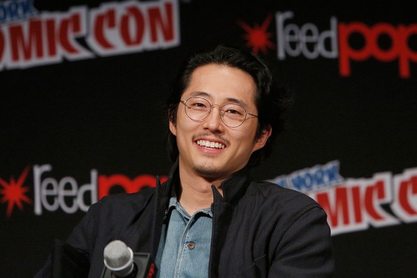  Actor Steven Yeun speaks onstage as Netflix presents Dreamworks Trollhunters during New York Comic Con at Madison Square Garden on October 8, 2016 in New York City.