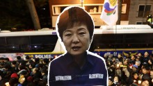 South Korean citizens protest against President Park Geun-Hye on Dec. 3 in Seoul.