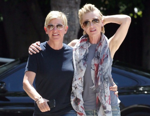 Ellen DeGeneres, Portia de Rossi Happily Out and About