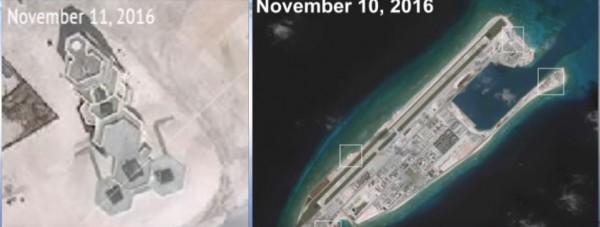 China appears to have installed weapons on all its strategically located artificial islands.