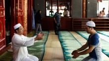 Muslims pray in Beijing