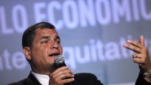 Ecuador President Rafael Correa
