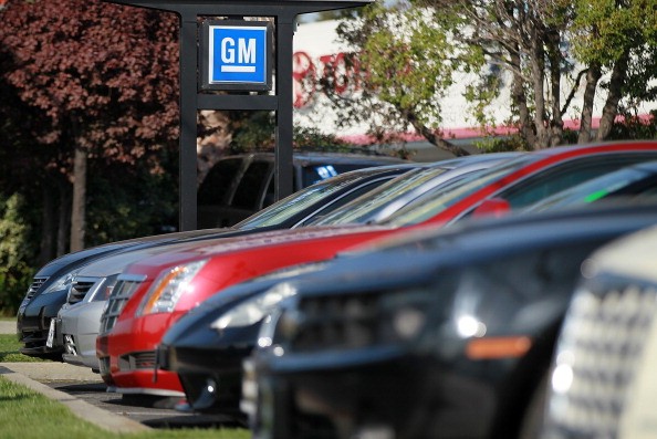 The General Motors logo is displayed at Boardwalk Chevrolet on November 9, 2011 in Redwood City, California. 