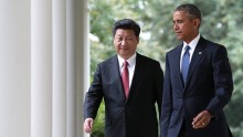 Presidents Xi Jinping and Barack Obama
