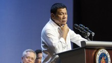 Philippine president Rodrigo Duterte
