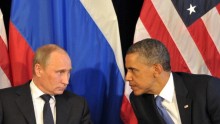 Presidents Putin and Obama