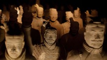 Police destroyed over 40 fake Terracotta warriors in Shaanxi Province.