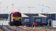 China's First Freight Train Service. 