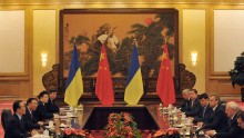 Ukrainian Prime Minister Mykola Azarov and Chinese Premier Wen Jiabao Give A Joint Statement On Bilateral Cooperation