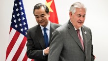 Wang Yi Meets US Secretary of State Rex Tillerson.