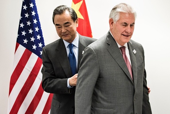 Wang Yi Meets US Secretary of State Rex Tillerson.