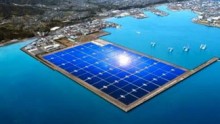 World's largest floating solar power plant.