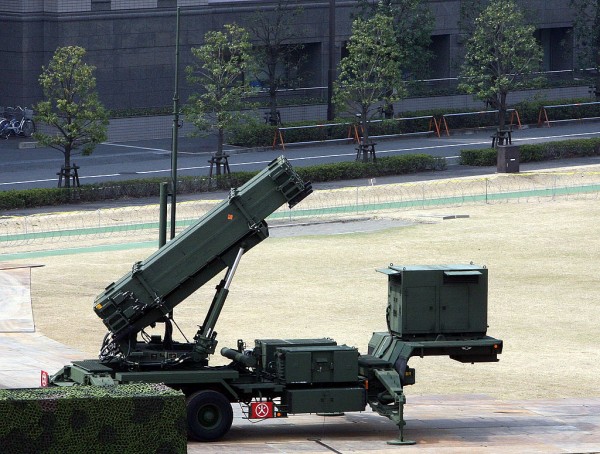  Patriot Advanced Capability-3 interceptors (PAC3) are located at Ministry of Defense on April 4, 2009 in Tokyo, Japan. 