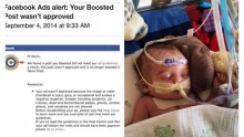 Facebook rejects ad to 'boost' Hudson Bond's photo