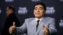 Argentina and world football legend Diego Maradona