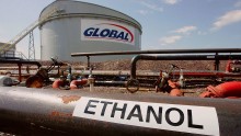  A tank holding Ethanol, a fuel additive, is seen at a fuel tank farm in the Global Petroleum facility April 27, 2006 in Boston, Massachusetts.