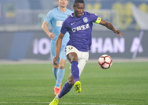 Tianjin Teda midfielder John Obi Mikel