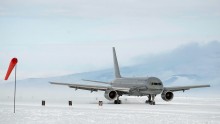 China to start construction of its first ever Antarctic airfield as early as year's end.