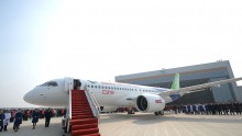China's First Self-developed Large Passenger Jetliner C919 Rolls Off Production Line