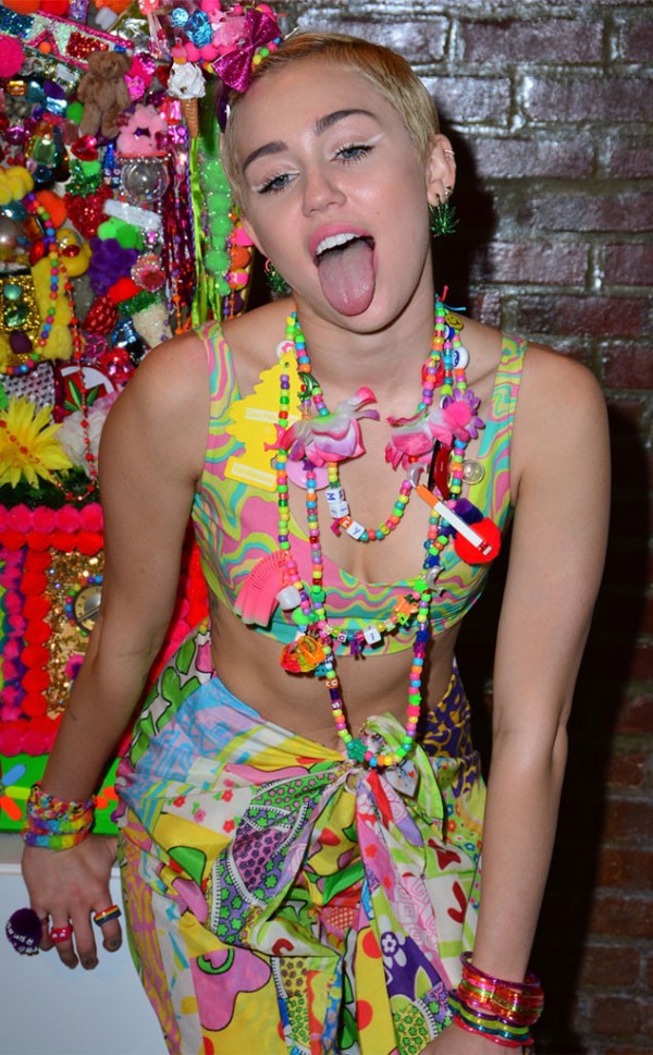 Miley Cyrus debuts her new line of hand crafter clothing, jewelry, and accessories. 