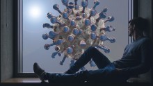 Coronavirus infected Man