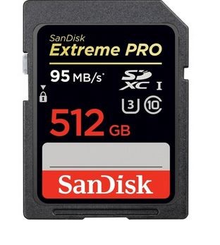 SanDisk 512 GB card