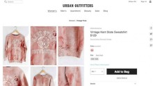 Urban Outfitters generated outrage by offering a Kent State sweatshirt with fake bloodstains as a part of their vintage line.