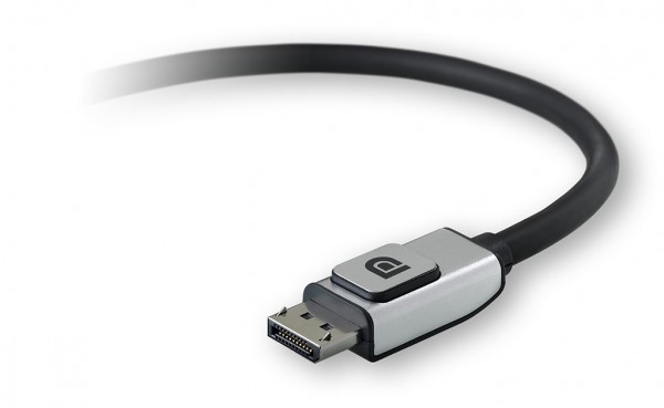A male DisplayPort connector