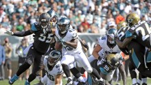Darren Sproles breaks through the line and goes 49 yards for the touchdown