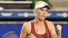 Second seed Caroline Wozniacki advanced to the quarterfinals after defeating Australian qualifier Jarmila Gajdosova at the Toray Pan Pacific Open in Tokyo 