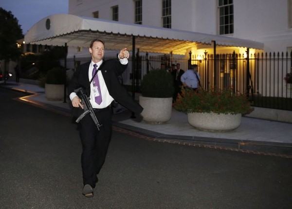 Scene outside White House Friday as Omar Gonzalez allegedly jumped the fence and ran inside a door.