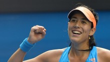 Garbine Muguruza of Spain took down second seeded Simona Halep at the Wuhan Open in China