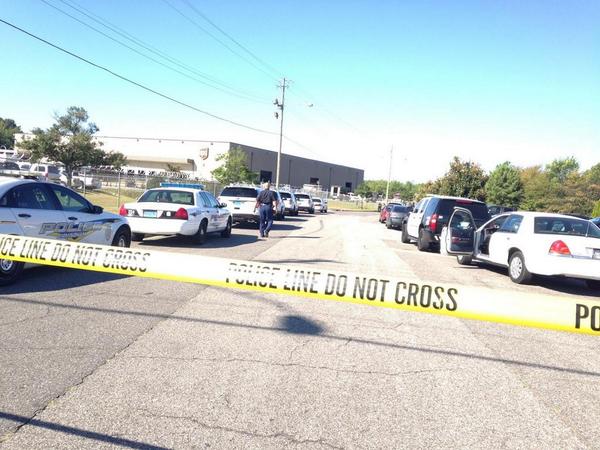 Scene at Birmingham, Ala. UPS facility following Tuesday shooting