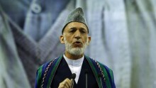 Outgoing Afghan President Hamid Karzai