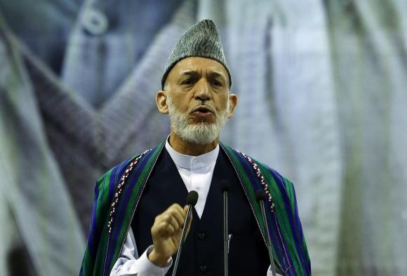 Outgoing Afghan President Hamid Karzai
