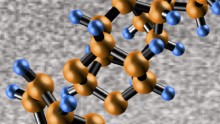 The core of the nanothreads is a long, thin strand of carbon atoms arranged just like the fundamental unit of a diamond's structure -- zig-zag 