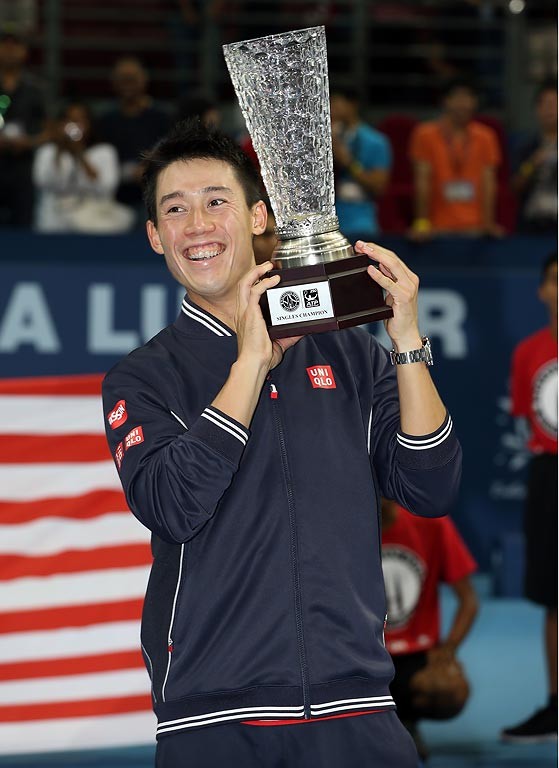 U.S. Open finalist Ken Nishikori seized the Malaysian Open title in Kuala Lumpur