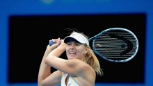 French Open champion Maria Sharapova defeated against Kaia Kanepi of Estonia at the China Open in Beijing