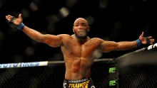 Yoel Romero wondering why the crowd had negative reactions toward him after the fight