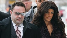 Teresa Giudice, right, and her husband, Joe, are facing federal prison after they pleaded guilty to conspiracy to commit fraud.