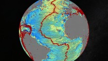 New map of the Earth's oceans and seas